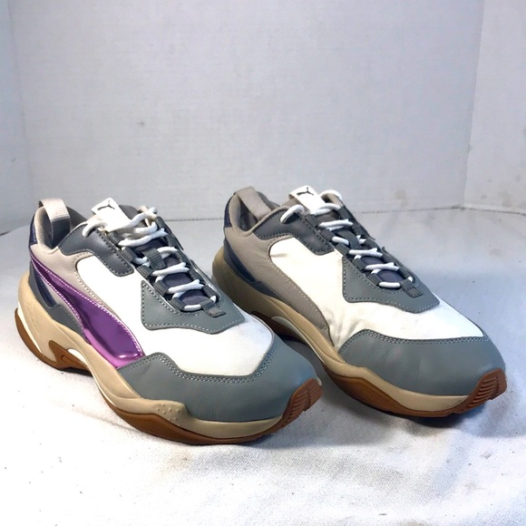 Trainers Puma Thunder Rive Puma Women's Thunder Rive Gauche Metallic Purple  Lace Up Trainers